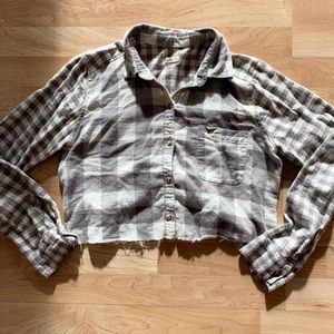 Hollister checkered crop top